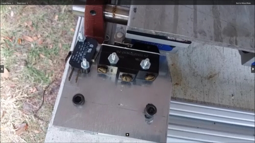 Home and limit switches on the y axis.