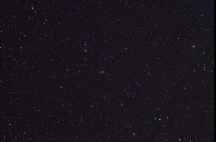 A wide angle view of the Virgo Galaxy Cluster.