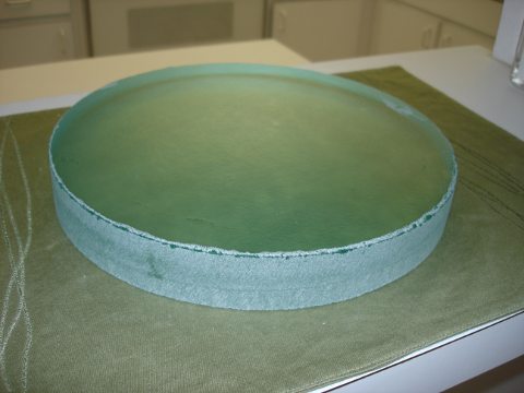 My first laminated 10 inch mirror blank.