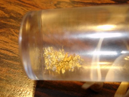 The gold from my sluice